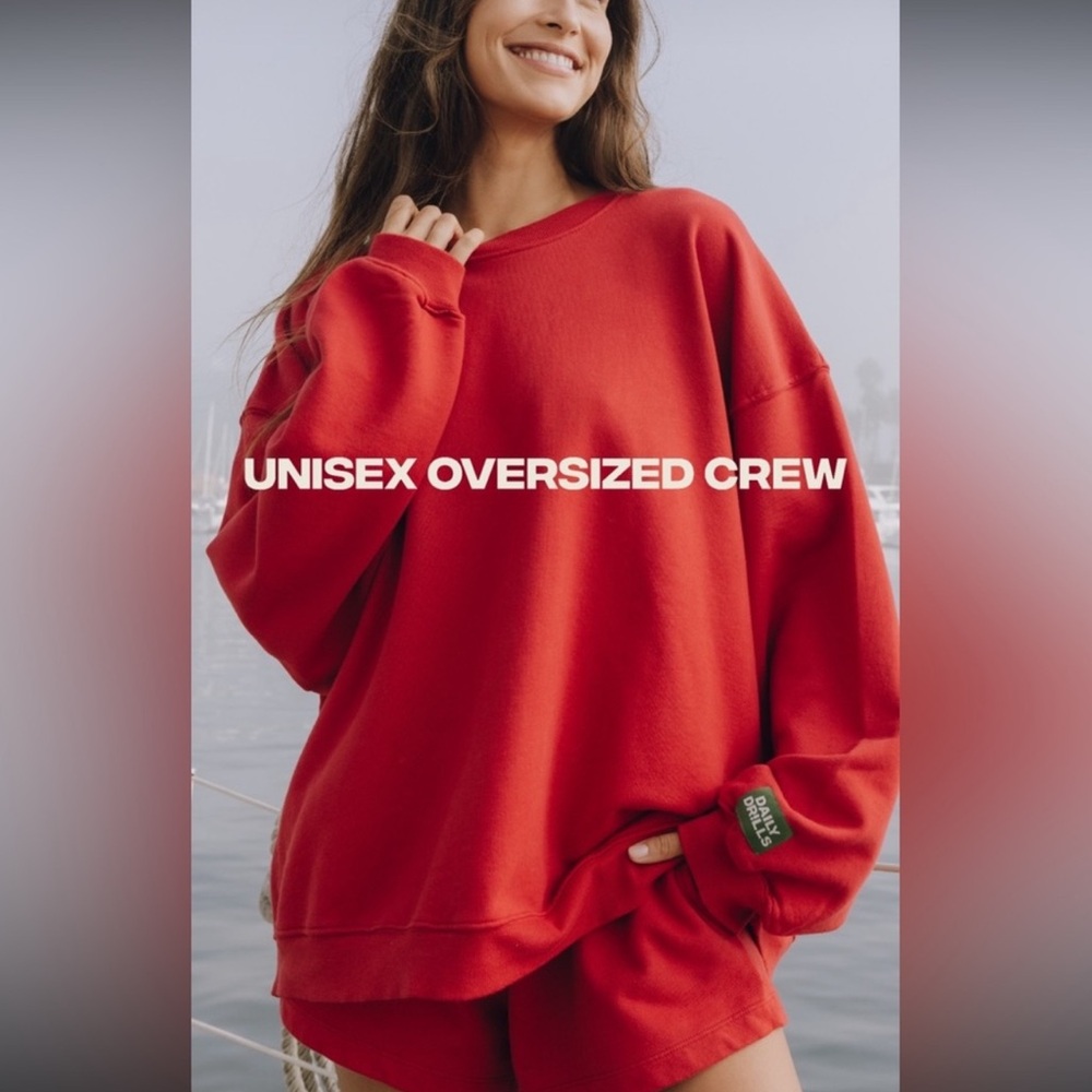 Brand new!! Daily drills red crewneck. XS/S